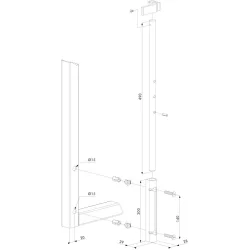 Rygiel dolny bramowy WADRYG01.2