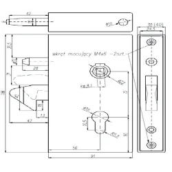 Zamek hakowy 72-55 ZAM07.04