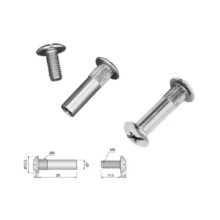 Złącze śrubowe M6X31-40cm  ZLA79.01