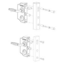 Zamek LAKY30F2 ozdobny WADZAM01.13