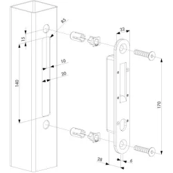 Zaczep SHKC do zamka H-Compact WADZAC01.7