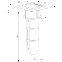Stopa rygla EGS Economic WADSTO01.2