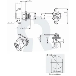 Zamek kłódkowy Ronis 22500 ZAM157.10