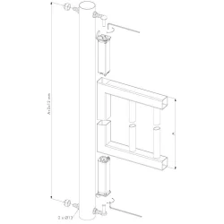 Zawias M12 sprężynowy do furtek SWING40  WADZAW01.7