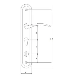 Klamka z szyldem SELLKLH1P