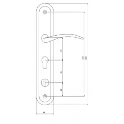 Klamka do drzwi chińskich KL BDA1  SELLKLBDA1P
