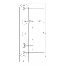 Klamka do drzwi chińskich SELLBA2P