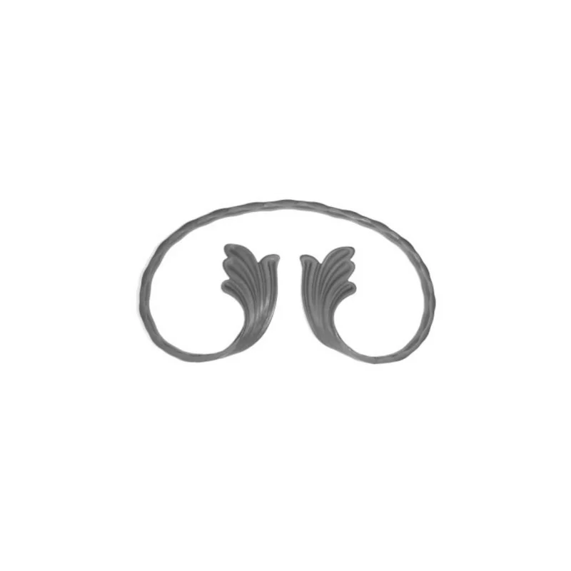 Element skrętny C z liśćmi ART07231