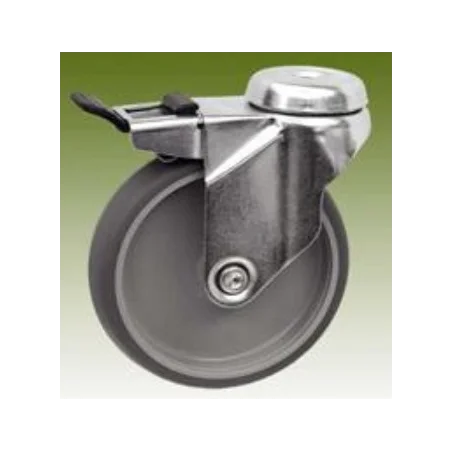 Kółko skrętne fi 75 z hamulcem RR3016-75