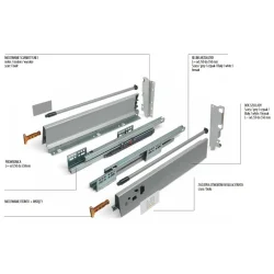 Modern Box komplet szuflady niskiej L450 YPBDKPL450A