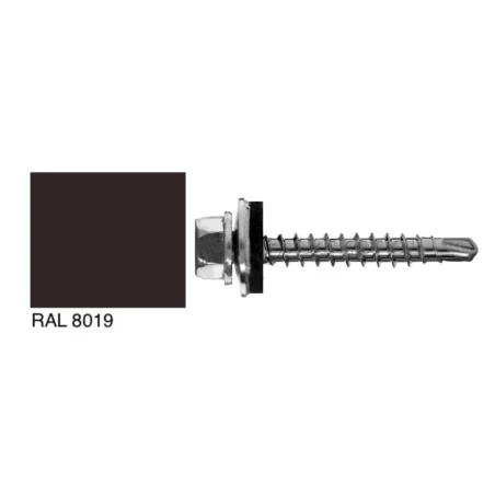 Wkręt farmer 4,8x35mm RAL8019 DACH79.23