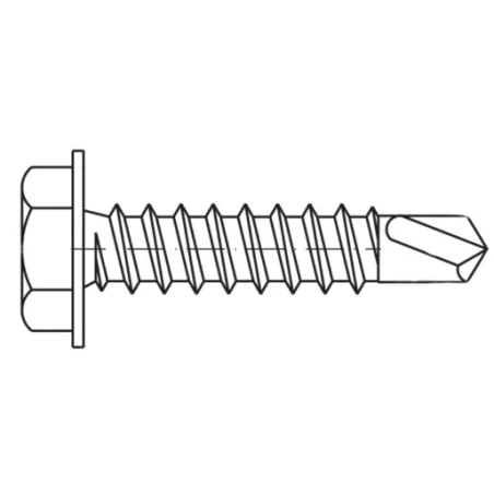Blachowkręt z łbem sześciokątnym 4,8x38mm WKBL79.01