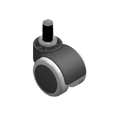 Kółko Fi 50 guma b/hamulca z osią Φ 8, tuleja tworzywo Φ 13 KOL79.2