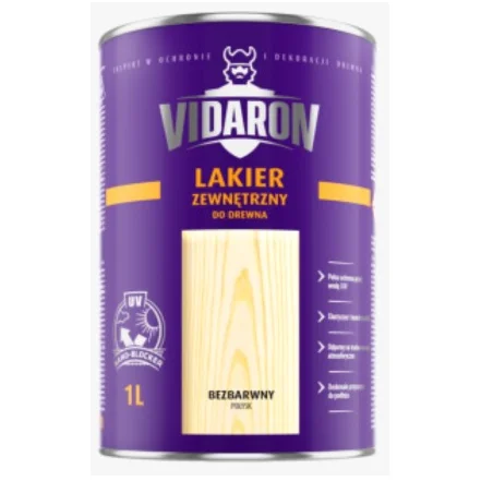 Lakier VIDARON zewnętrzny bezbarwny 0,2L BAWLAK10.5