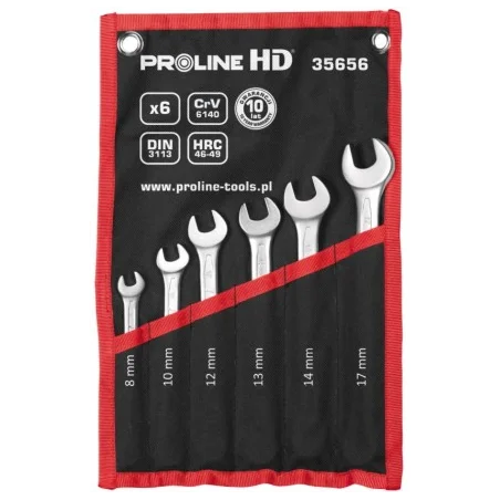 Zestaw kluczy oczkowo-płaskich 8-17mm X35656