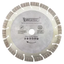 Tarcza diamentowa segmentowa turbo 230mm WERTEC  EN-TARST23015