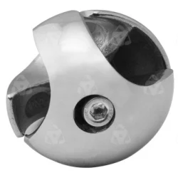 Złącze dwukierunkowe prawe  - Ø 25 chrom SZTR501PCHR