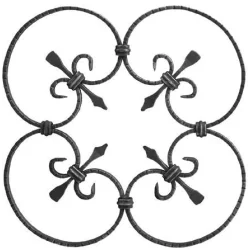 Rozeta ozdobna z płask. 10x5mm 380x380mm POS13.020