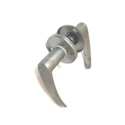 Klamka drzwiowa D1 bez powłowki, okrągły szyld  KLA95.46 