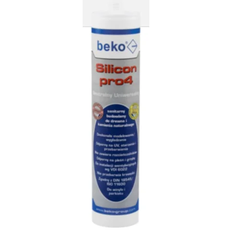 Silikon uniwersalny PRO4 bezbarwny 310ml BE-SILUNITRA